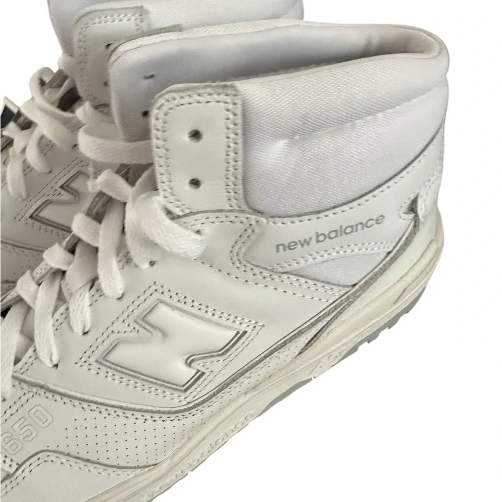 New Balance 650 High Top Men White BB650RWW Size 10.5